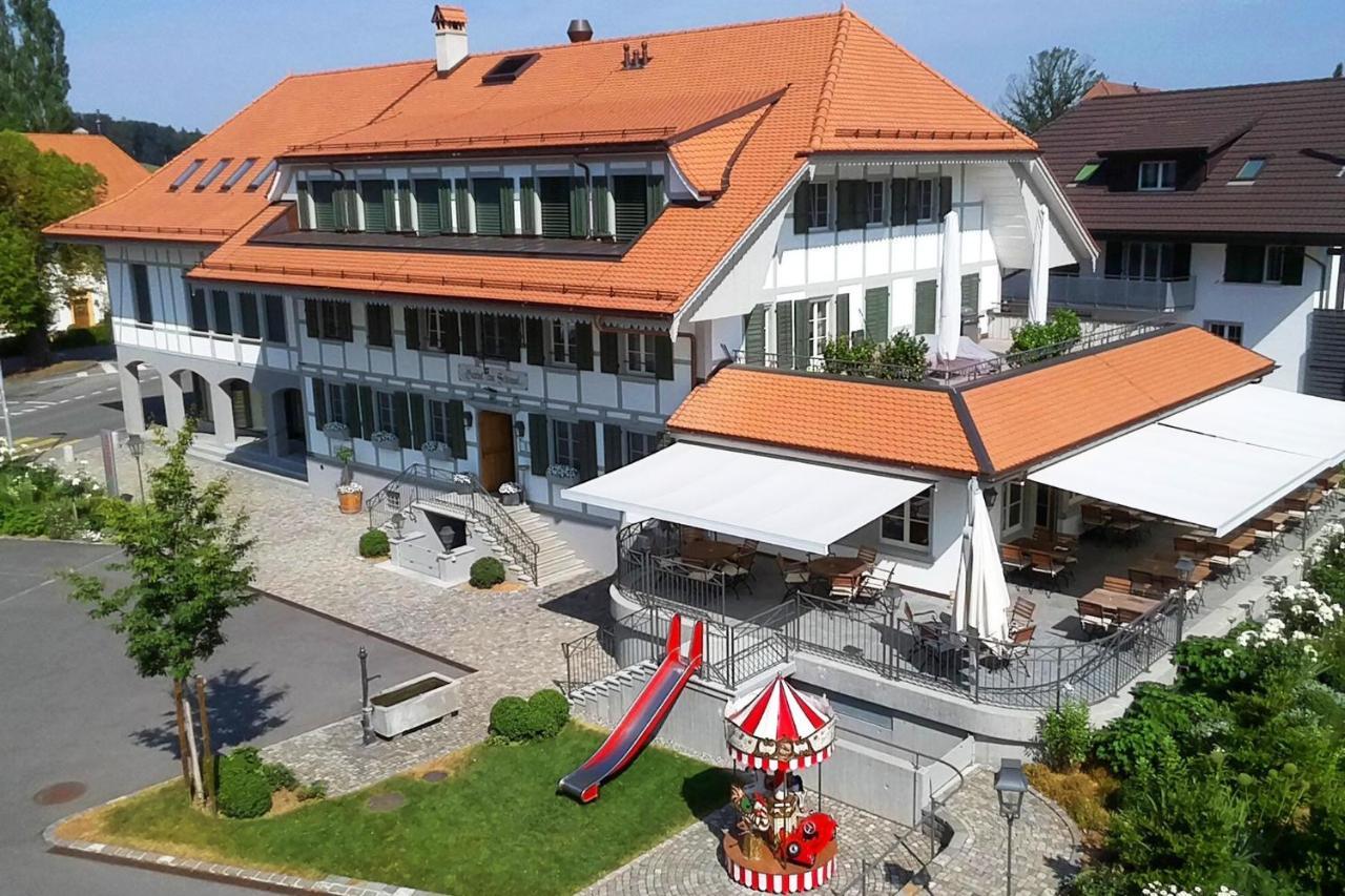Gasthof Zum Schluessel La Meridienne Fribourg Sa Ueberstorf Exteriör bild